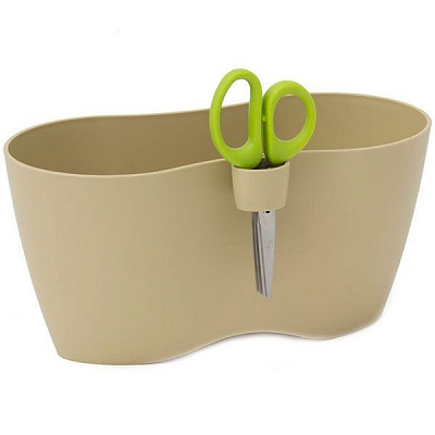 Горшок пластиковый Prosperplast Limes dublo круглый 2,3л капучино (19508-7502) 