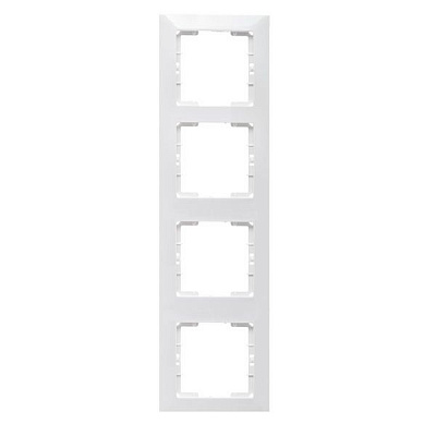 Рамка Mutlusan Candela четверная белая 30475029