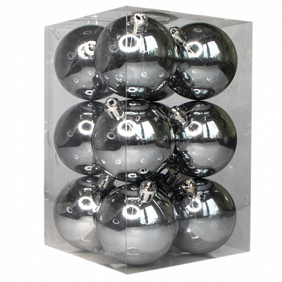 Набор елочных шаров Девилон 251154 d60 мм 12 шт./уп. 