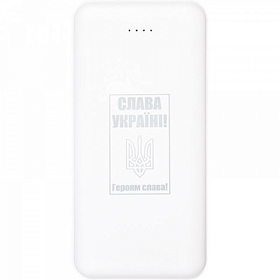 Внешний аккумулятор (Powerbank) PowerPlant TPB21 10000 m/Ah white (PB930296) 