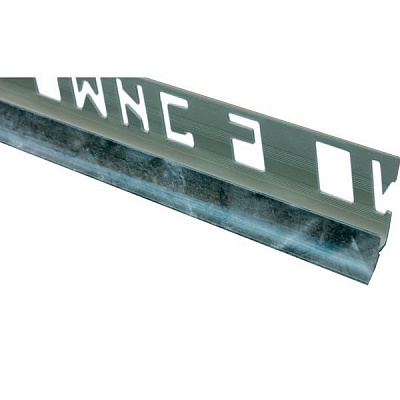 Уголок для плитки ОМиС внутренний ПВХ 9 мм 2,5м мрамор черный 