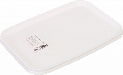 Кришка Пласт-Бокс прямокутна для відра 2,5 л білий