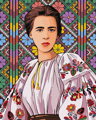 Картина по номерам Леся Украинка 40х50 см 40x50 см Идейка 