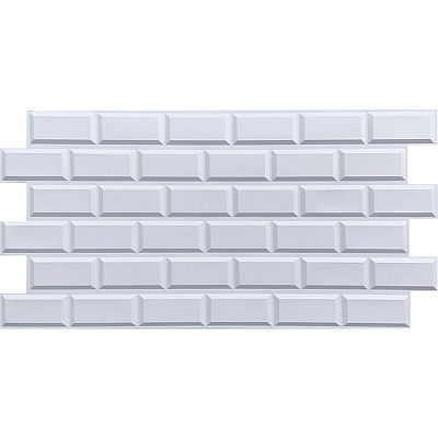 3D-панель с ПВХ Sticker Wall белый клинкерный кирпич 960х480х4 мм (1431)