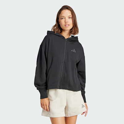 Джемпер Adidas ALL SZN French Terry Loose Full-Zip Hoodie BLACK JJ1251 р.S чорний