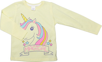 Футболка для девочек Luna Kids с принтом Magical р.110 ваниль 