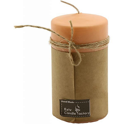 Свеча Candle Factory EcoLife оранжевая пастельная 120 мм 51168119