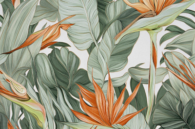 Обои виниловые на бумажной основе Expromt Зелень 5883-04 0,53x10,05 м