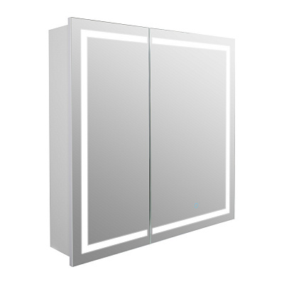 Зеркальный шкаф Aqua Rodos с LED-подсветкой 75 см белый