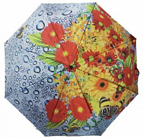 Зонт AVK 480-3 Красные цветы разноцветный 