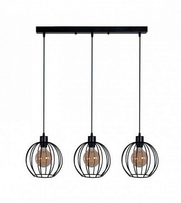 Люстра підвісна Геотон BALL-3MB 3x40 Вт E27 чорний 49483