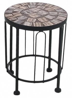 Подставка для цветов одинарная металл мозаика круг S JF232310-2-3 200x250 см бежевый
