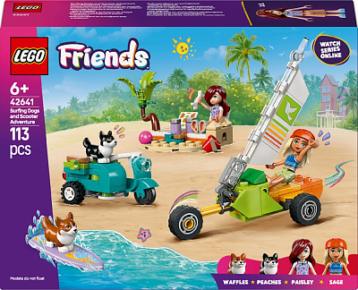 Конструктор LEGO Friends Собачьи приключения на серфе и скутере 42641