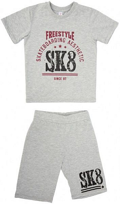 Костюм для мальчиков Roksana Activе р.116-122 серый 0014/12141 