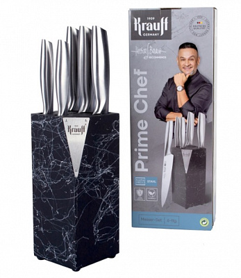 Набір ножів Krauff Prime Chef 5 предметів на підставці 29-305-178