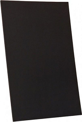 Холст на картоне хлопок черный 20x30 см 220 г/м² акрил , Rosa Studio