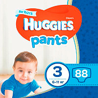 Подгузники-трусики Huggies Boy 3 6-11 кг 88 шт.