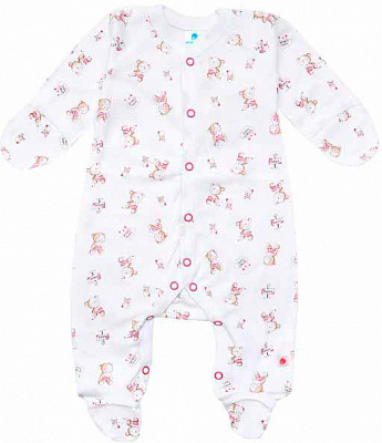 Комбінезон Minikin ведмедики р.62 білий 198060362