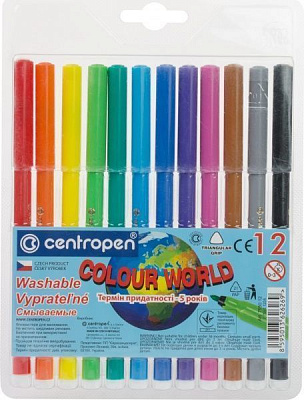 Фломастеры Centropen 12 шт 7550/12 Centropen