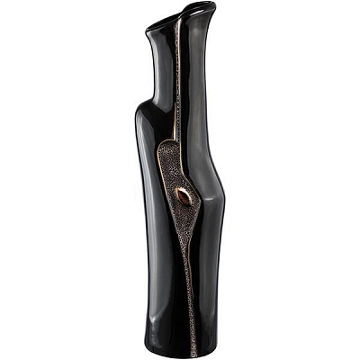 Ваза керамическая черная Мелодия І 48 см