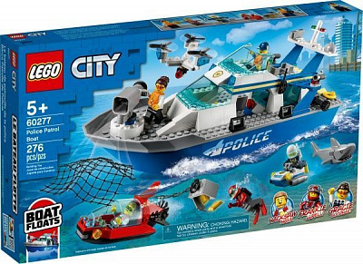 Конструктор LEGO City Катер полицейского патруля 60277