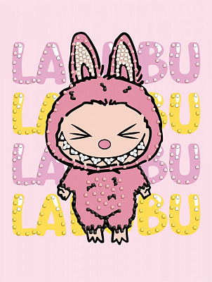 Алмазная мозаика Она Лабубу Ideyka