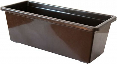 Горшок пластиковый прямоугольный 10,5л терракотовый 