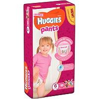 Підгузки-трусики Huggies Pants 6 15-25кг для дівчаток