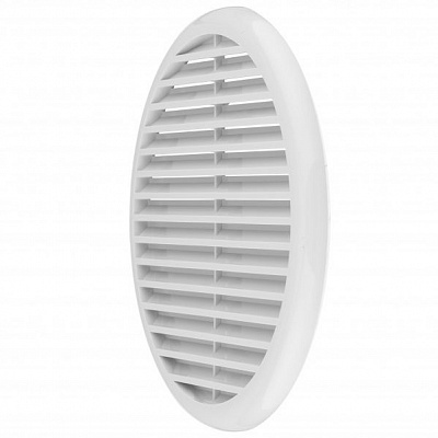Решетка для вентиляции MiniMax 2102 d180 мм пластик белый 