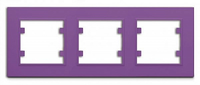 Рамка тримісна Makel Karea горизонтальна бузковий