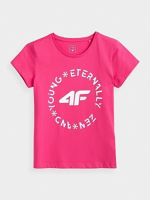 Футболка 4F NOSDJ-JTSD200A-53S 122 рожевий