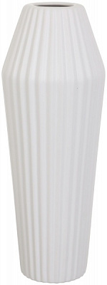 Ваза керамическая белый Осло 15,5х39,5 см