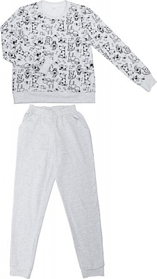 Костюм домашній жіночий Flis clothes Сімейка р. M сірий