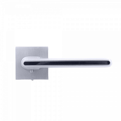 Ручка на розетці Comit Club без замикання матовий хром із чорним