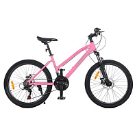 Велосипед PROF1 SHIMANO 21SP розовый T24 AIRY A24.3 