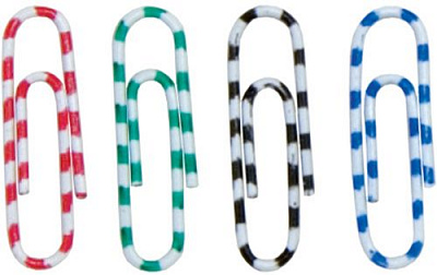 Скрепки цветные Зебра 28 мм 100 шт. Buromax