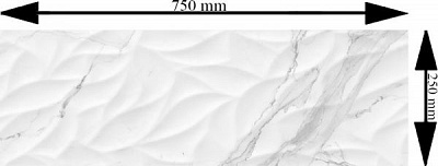 Плитка Allore Group Statuario White W M/STR NR Glossy 25x75