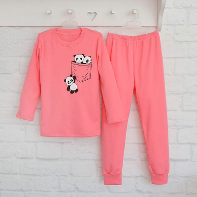 Піжама для дівчаток Blanka Пандочка р.116 рожевий 110328