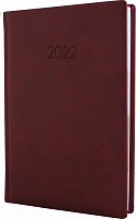 Дневник датированный бордо линия Optima Vivella A6 2022 E21893