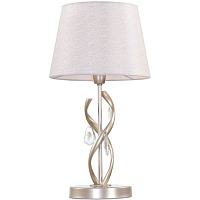 Настольная лампа декоративная Victoria Lighting Vanila/TL1 1x40 Вт E14 матовый никель 