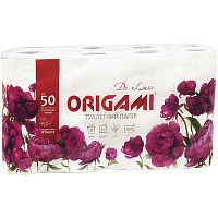 Туалетний папір Origami De Luxe тришаровий 8 шт. 200 відривів