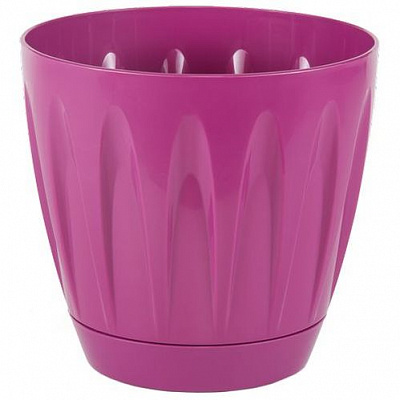 Горшок Serinova DAISY №1 круглый 0,7 л вишневый (P001-Visne 11430) 