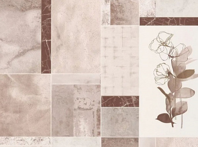 Обои виниловые на бумажной основе Славянские обои Expromt Гротекс 5610-06 0,53x10,05 м 