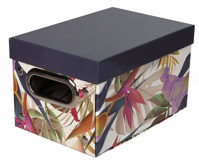 Ящик для хранения Union CN230620-1 синий Flowers S 150x260x180 мм