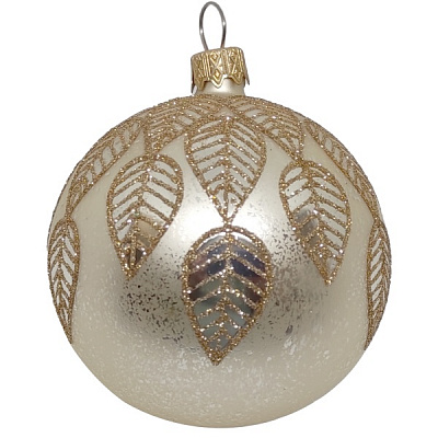 Куля новорічна 80 мм рожева 9172