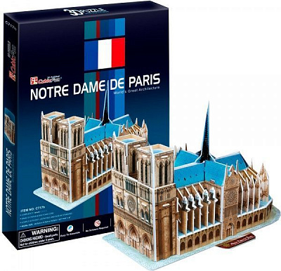 3D-пазл CubicFun Франція: Собор Паризької Богоматері C717h