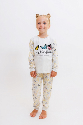 Пижама для девочек KOSTA р.110–116 светло-серый 2383-4 