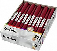Свеча конусная 245/24 бордо Bolsius
