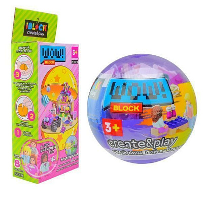 Конструктор Iblock у шарі, 8 видів в асортименті PL-920-18