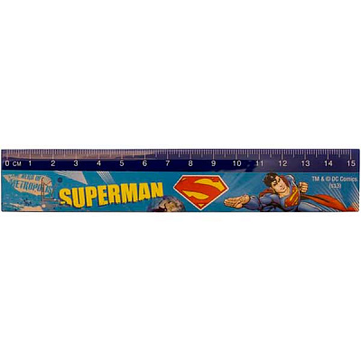 Лінійка Superman 15 см Cool For School